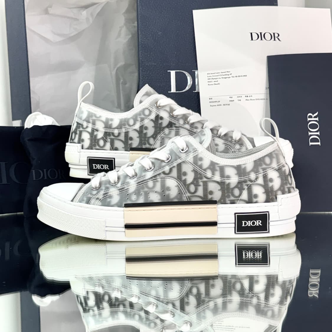[새상품급/풀구성] 25FW 디올 b23 로우탑 스니커즈 상품이미지2