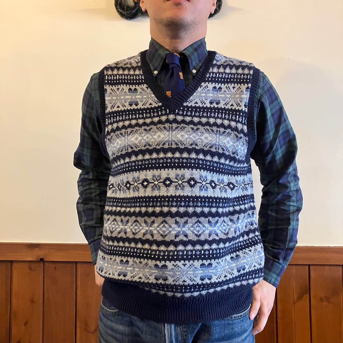 폴로 랄프로렌 페어아일 베스트 M 상품이미지8