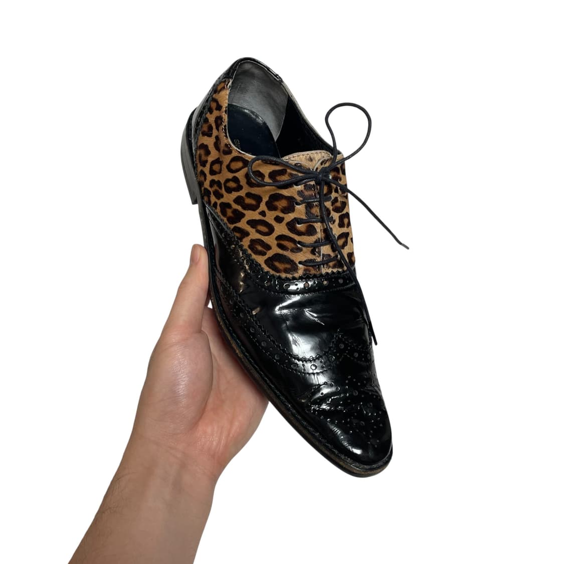 트리콧 꼼데가르송 레오파드 윙팁 상품이미지5