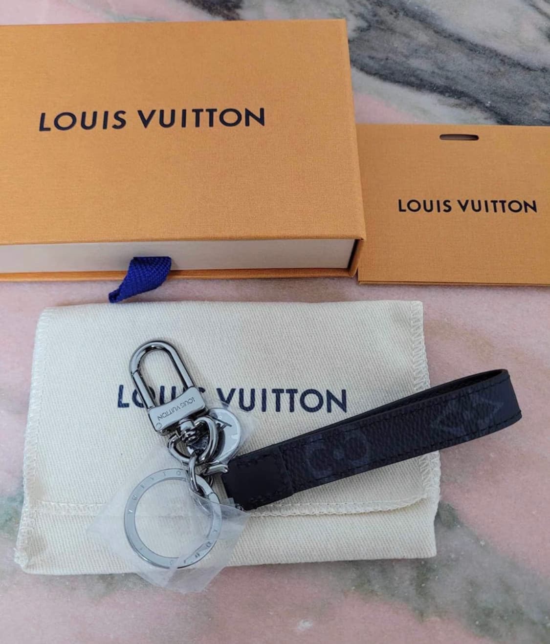 [정품] 루이비통 정품 레더 키링 메탈 가죽 풀구성 상품이미지2