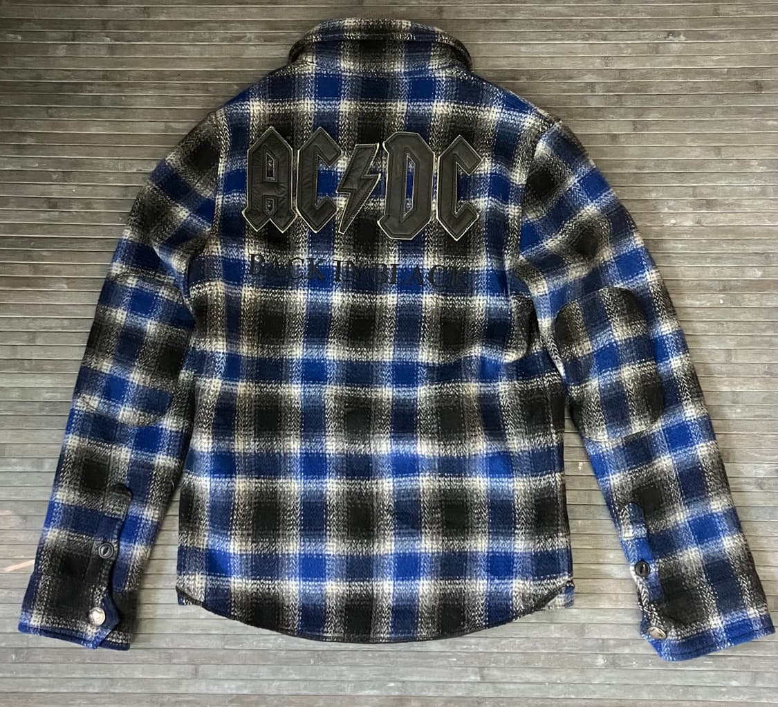 AC/DC blue flannel wool jacket 상품이미지3