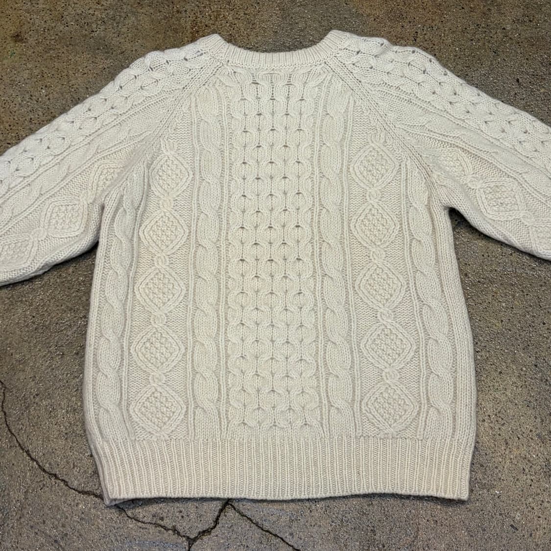 90s USA 빈티지 피셔맨 니트 방울 헤비코튼 니트  상품이미지6