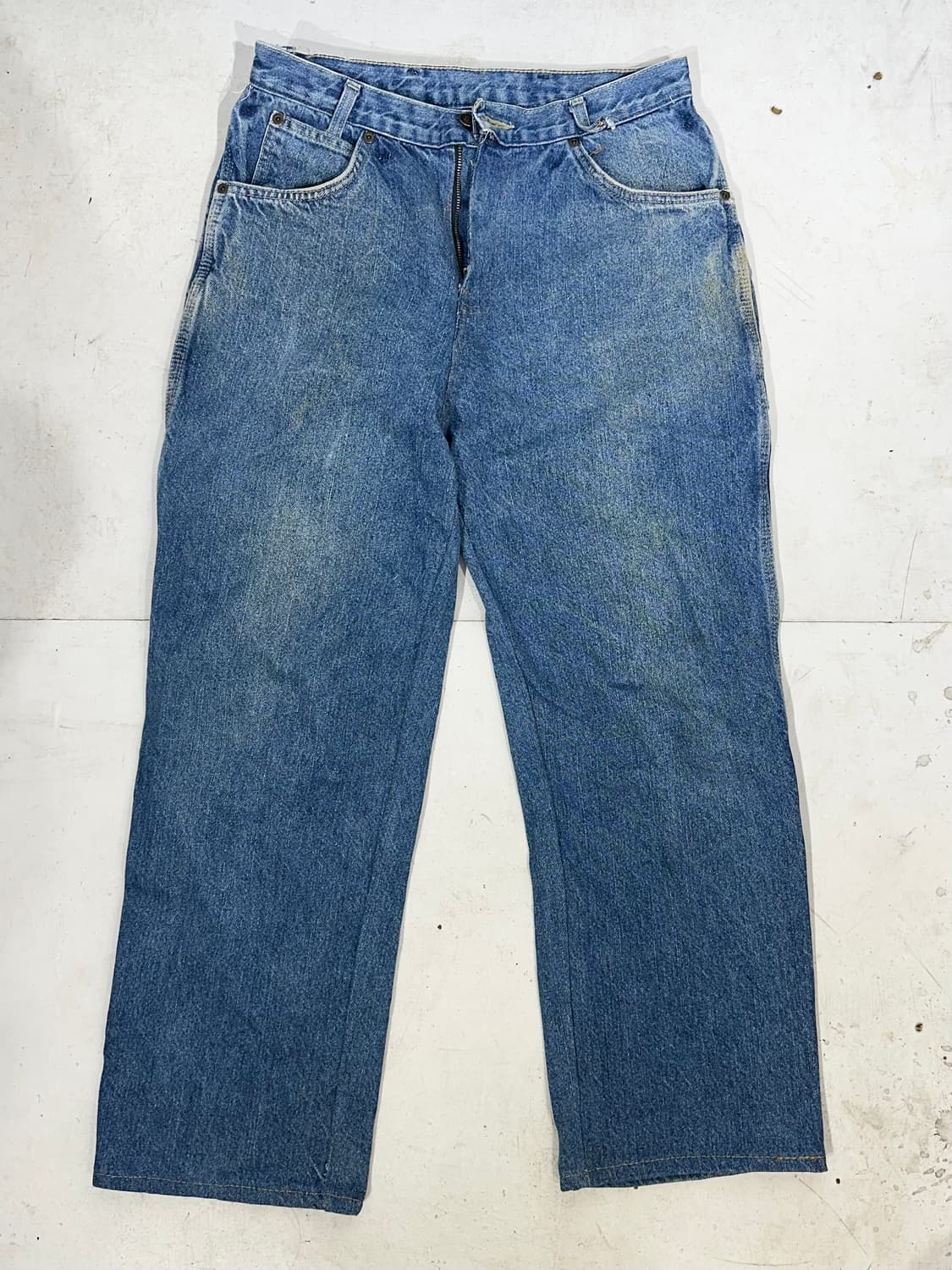 디키즈 중청 와이드 카펜터 워크 팬츠 데님 팬츠 청바지 스케이트 바지 상품이미지4