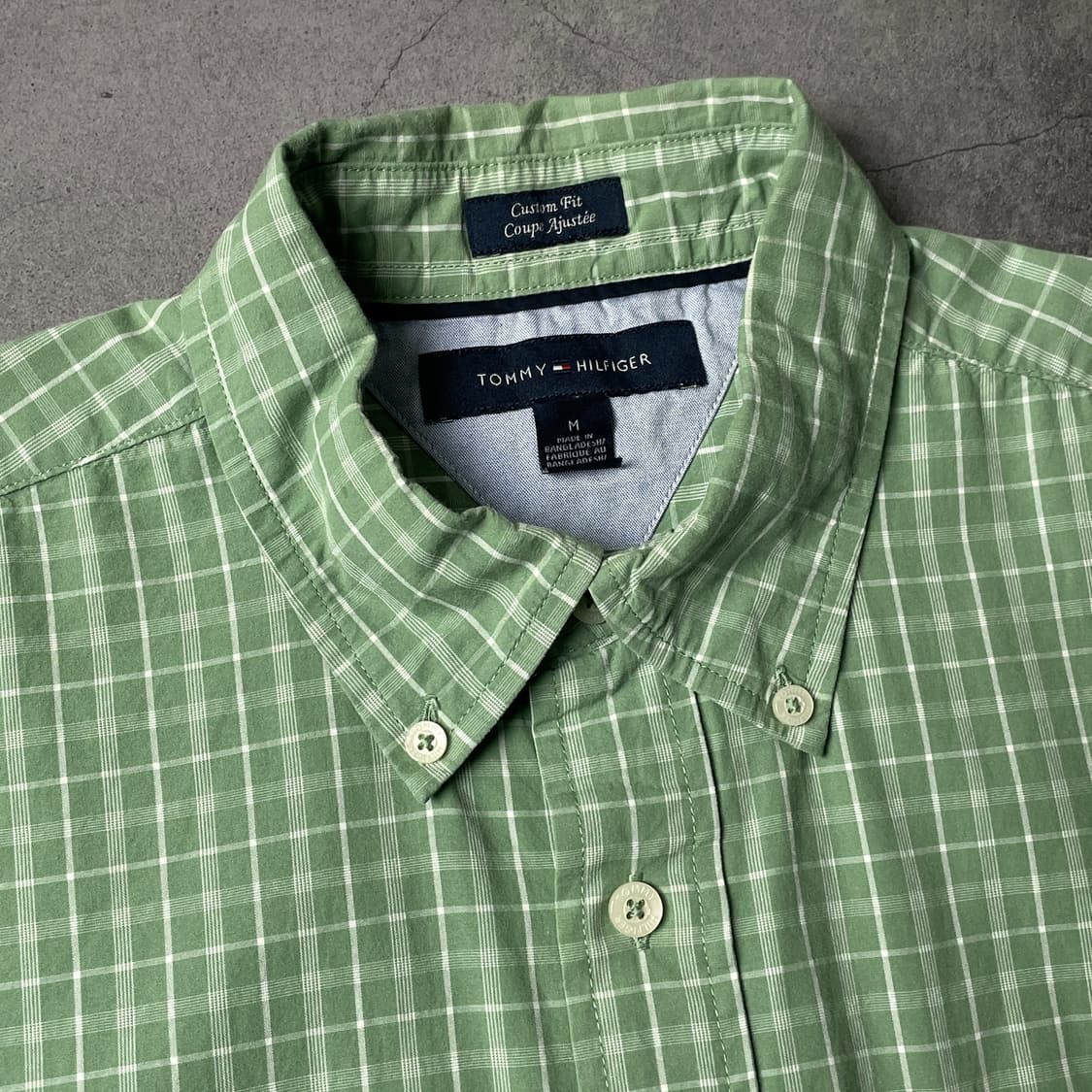 TOMMY HILFIGER 토미힐피거 그린체크 반팔 워크셔츠 A01012 상품이미지2