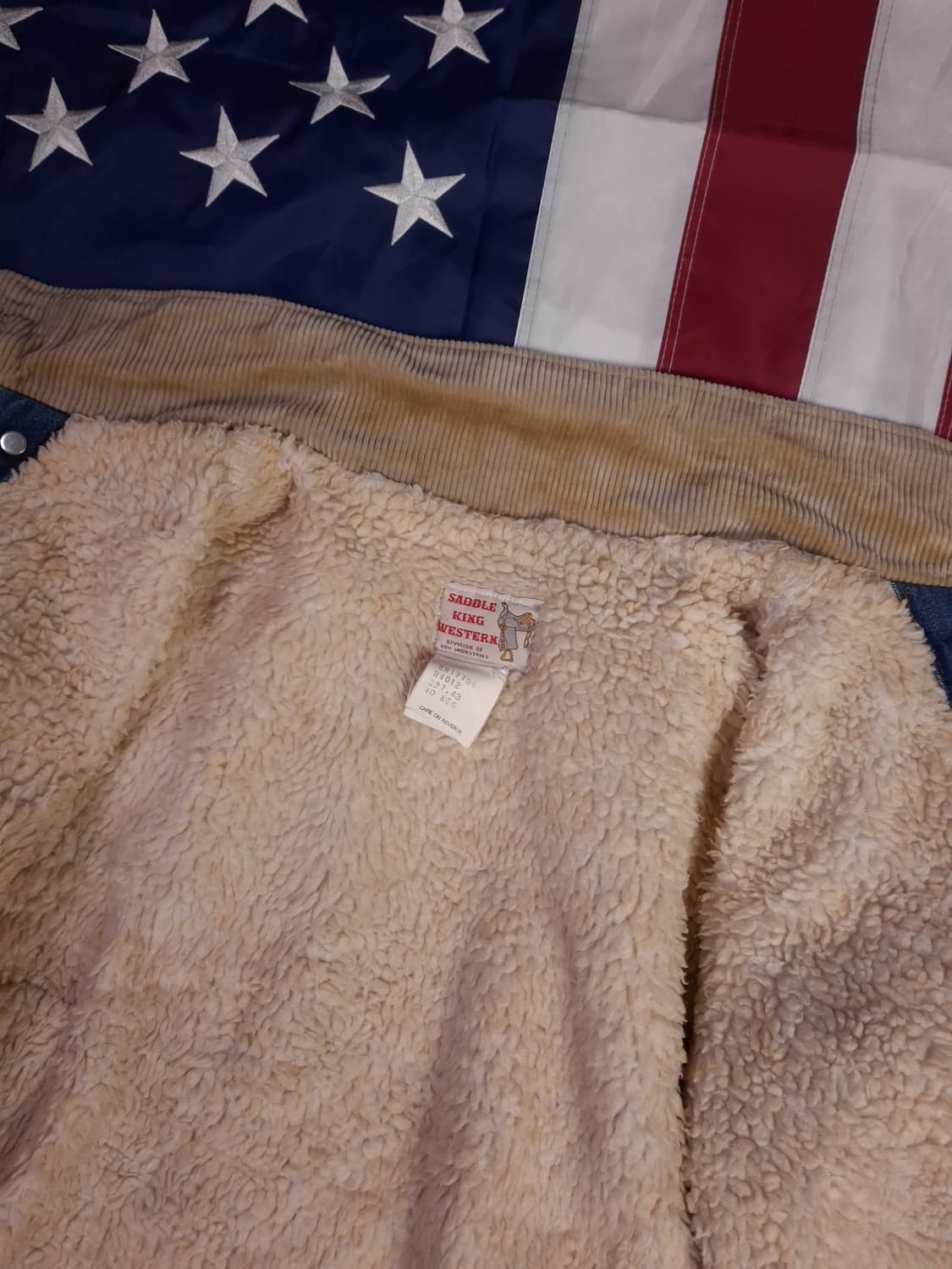 오리지날 80's SADDLE KING WESTERN 데님 쉐르파 자켓 상품이미지9