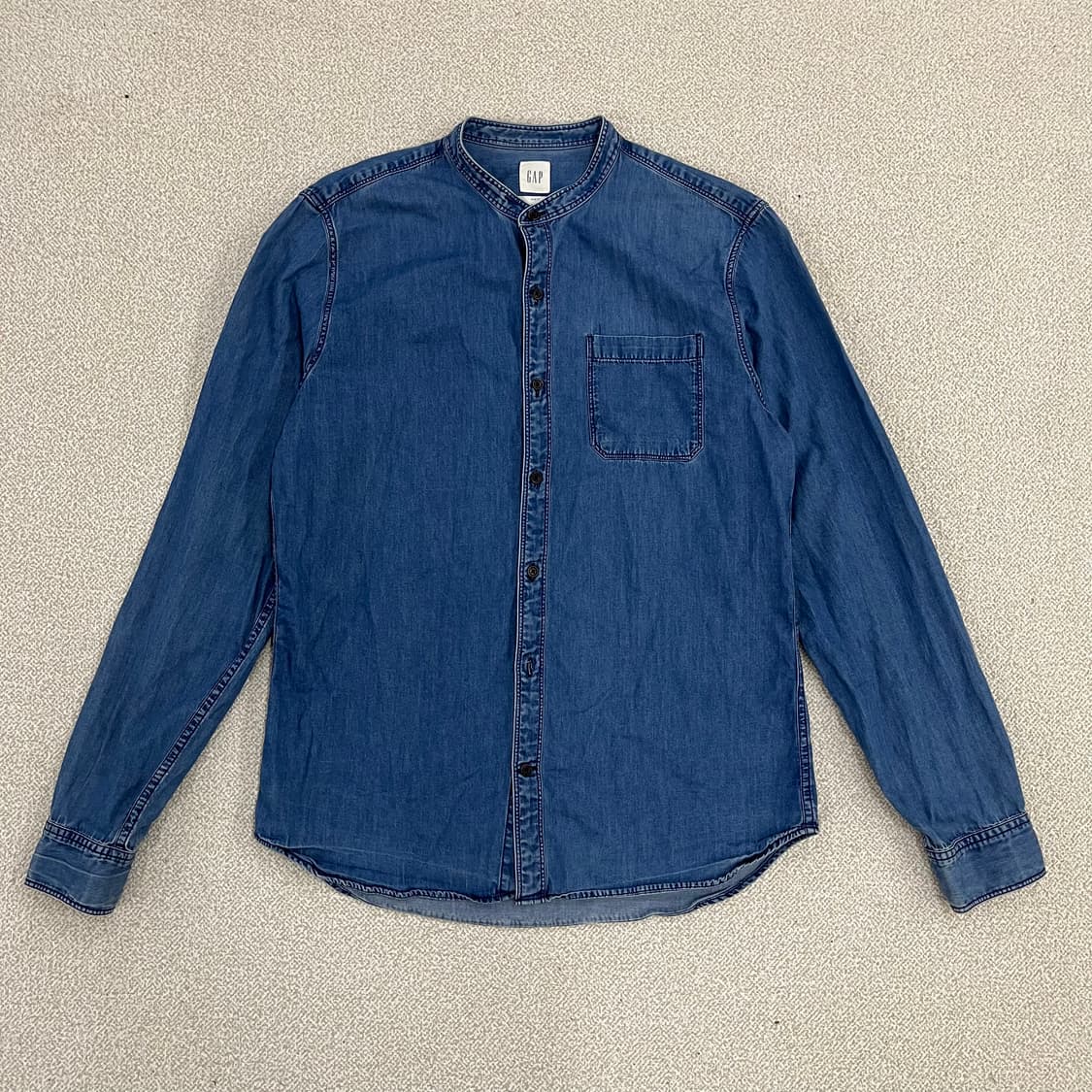 [M] 갭 데님 차이나카라 청남방 셔츠 0107M1 상품이미지1