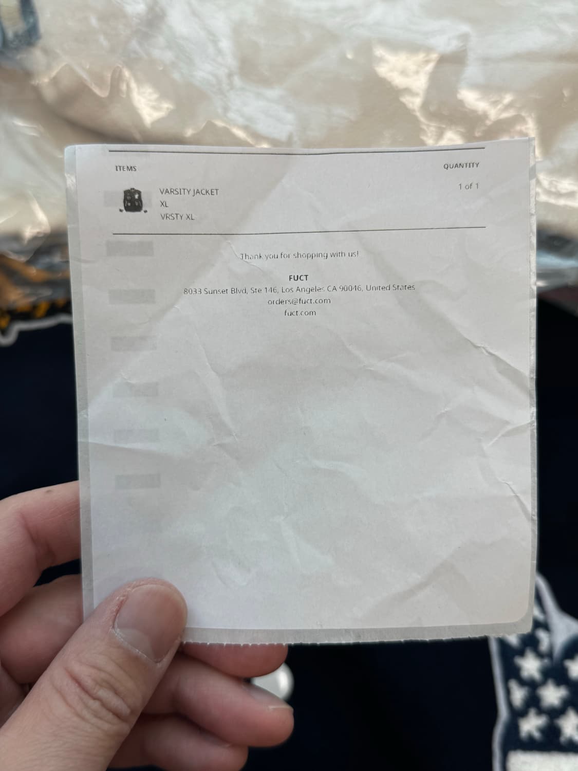FUCT 퍽트 바시티 자켓 XL 상품이미지7