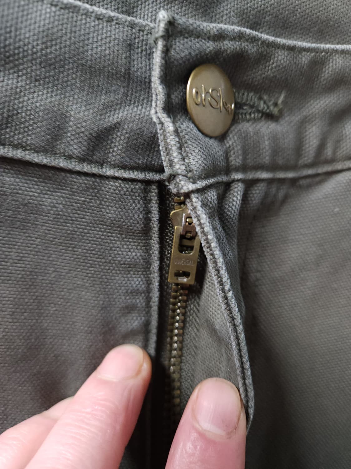 오어슬로우 (orSlow) 다드 핏 페인터 카펜더 팬츠 _ 아미그린 상품이미지5