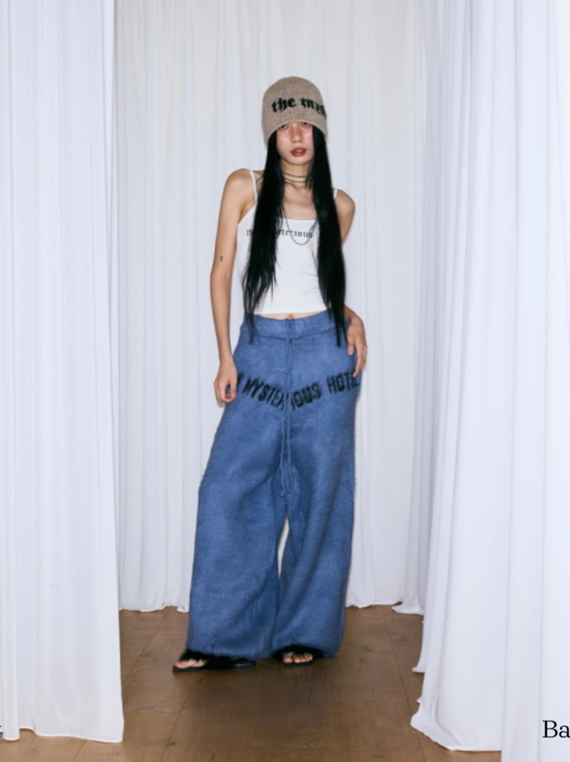 더미스테리어스호텔 니트 팬츠 상품이미지1