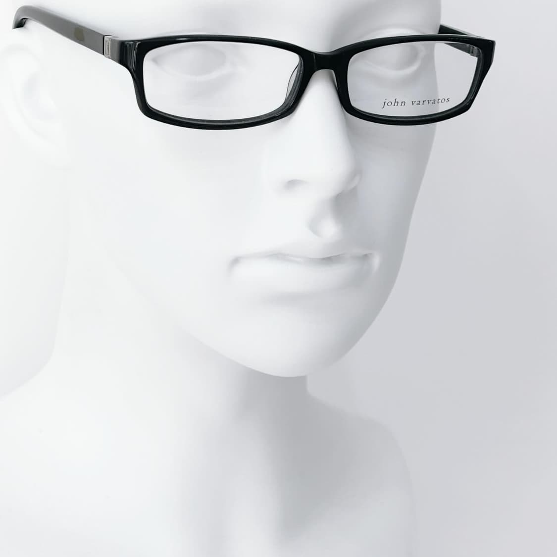 John Varvatos 블랙 스퀘어 뿔테 데드스탁 빈티지안경 상품이미지5