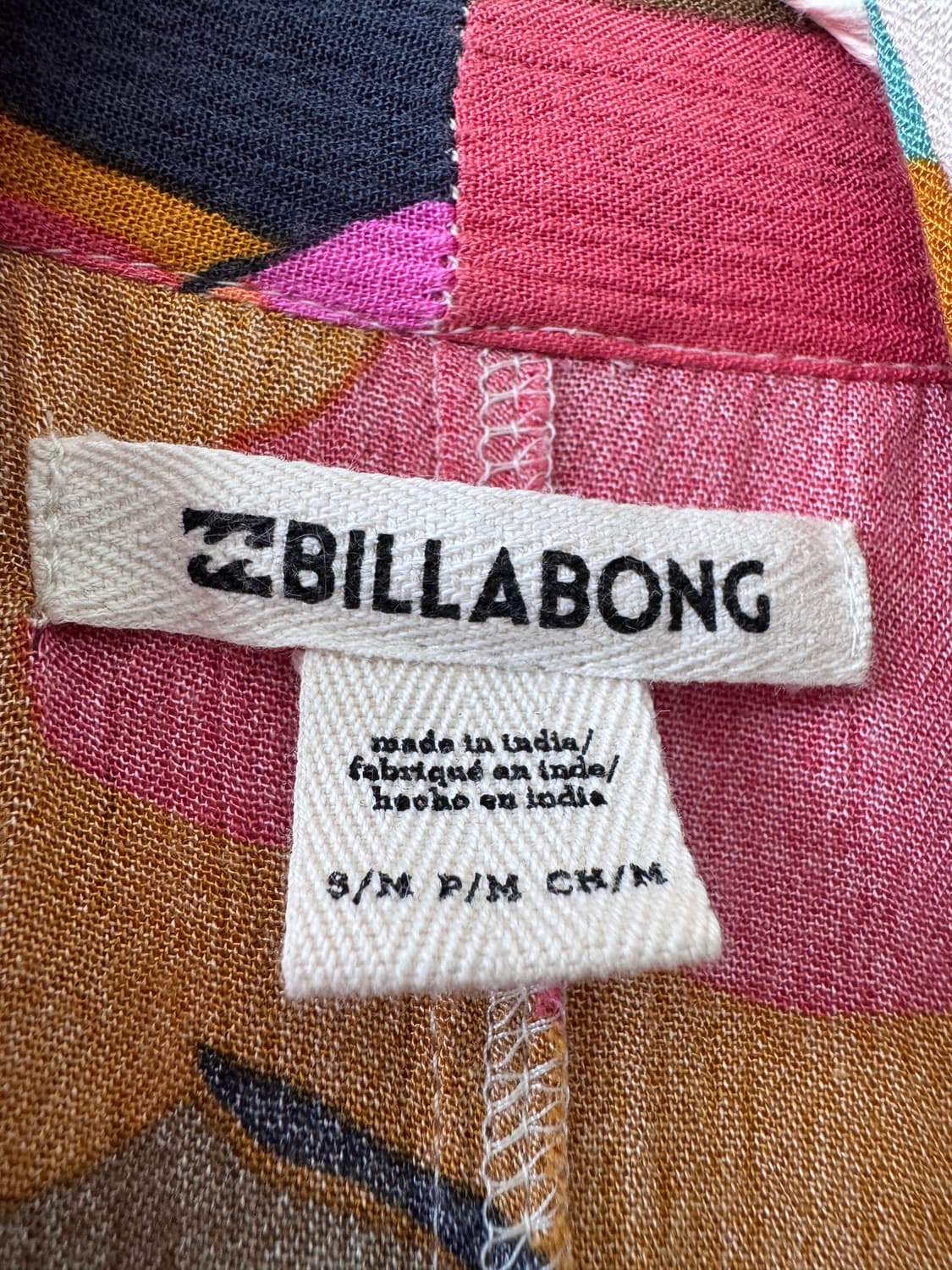 컨디션 최상 BILLABONG플라워 패턴 가디건55-66) 상품이미지10