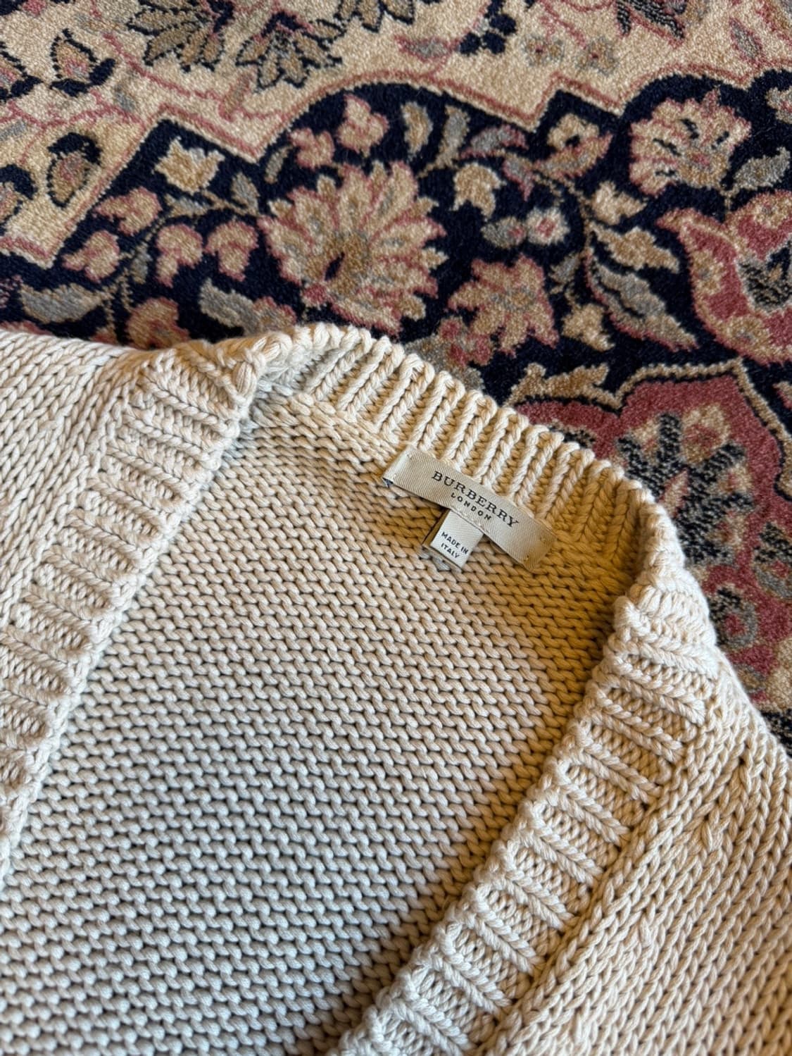 버버리 니트 롱가디건 66~77 상품이미지2