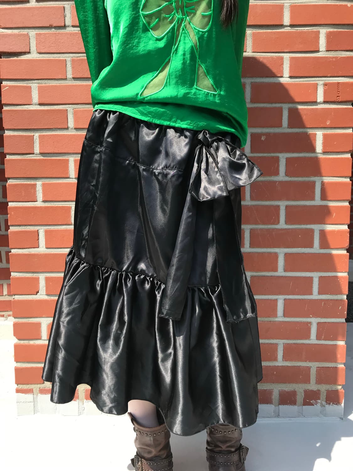 vintage glossy skirt 상품이미지2