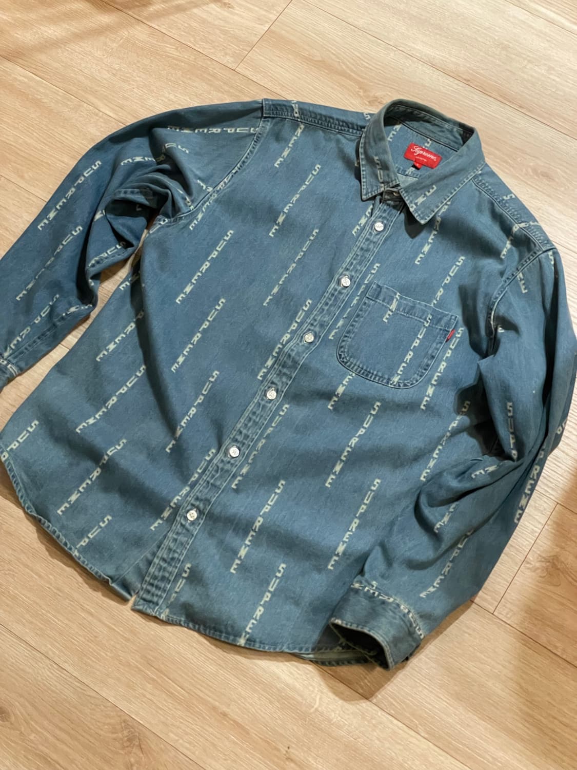 슈프림 데님셔츠 L사이즈 상품이미지1