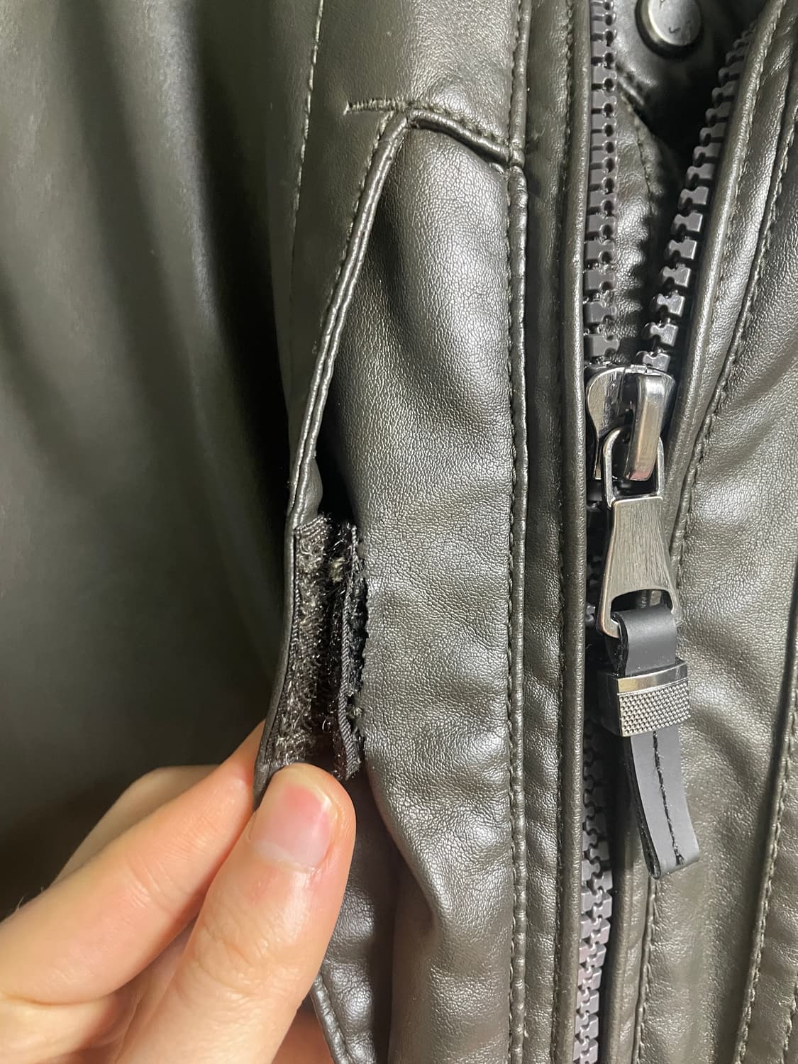 자라 페이크 레더 바이크 자켓 상품이미지4