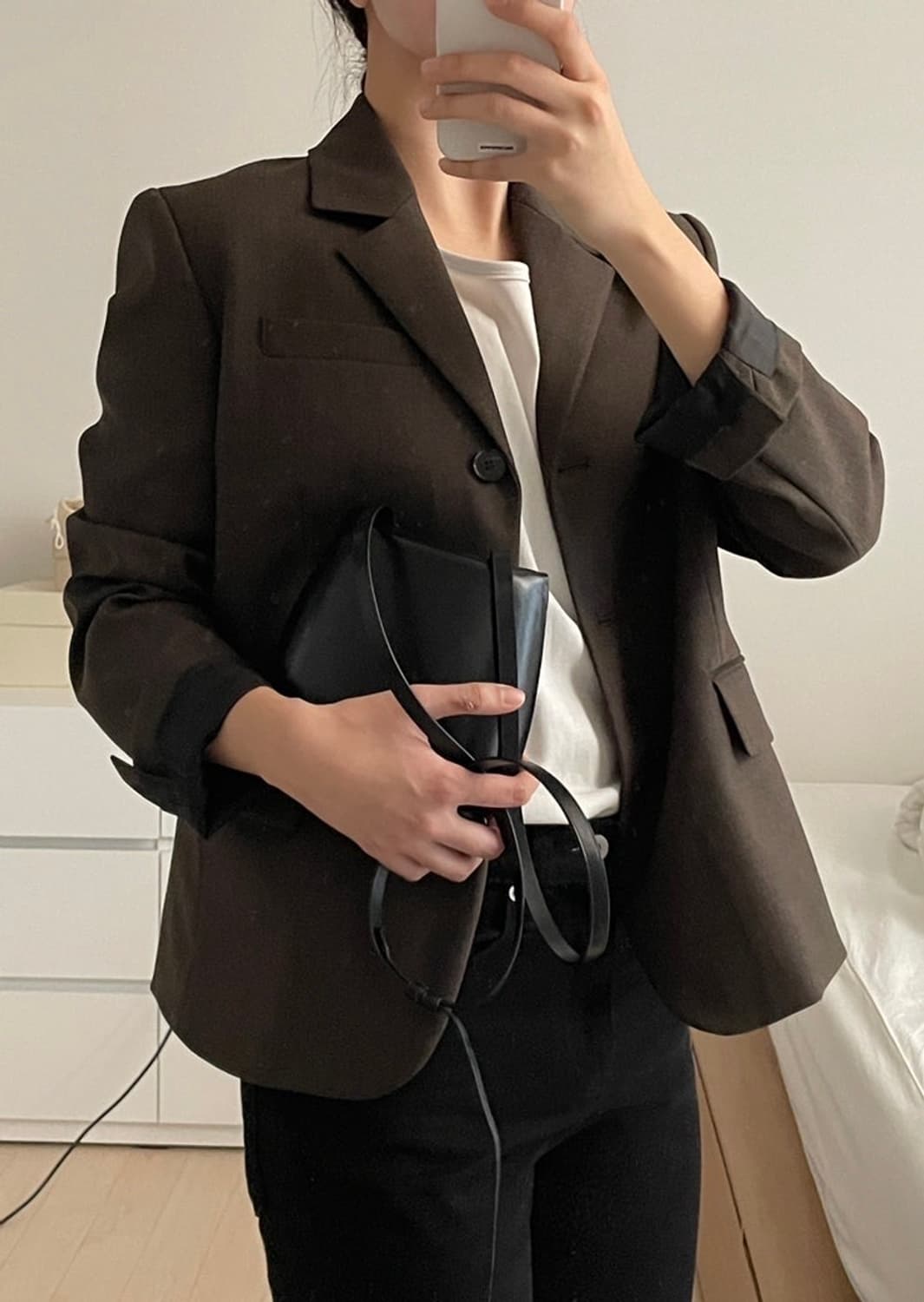 [42] 노멜렛 산레모 울 블레이저 블랙 상품이미지4