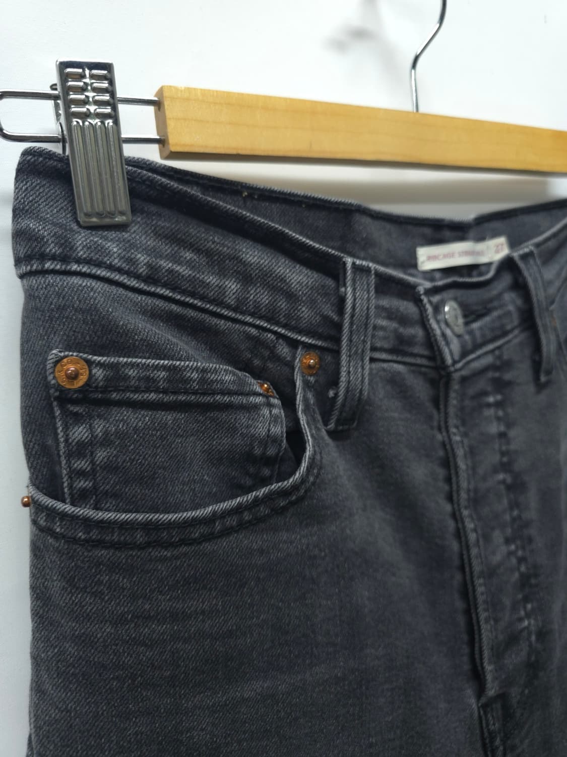 리바이스 립케이지 스트레이트 블랙진 ( 27 ) 상품이미지4