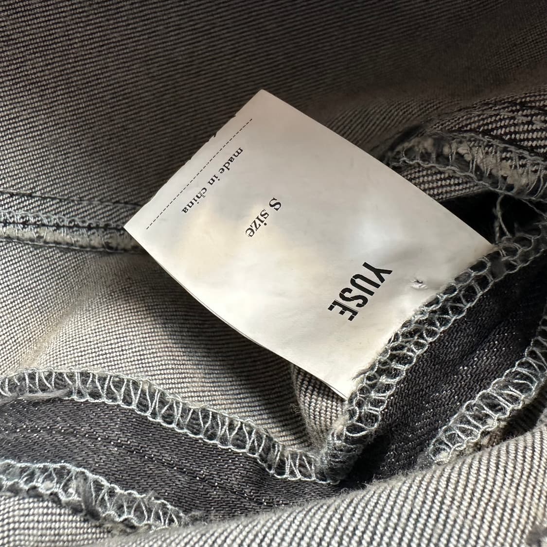 유즈  BUSTIER ROUGH CUTTING 데님 드레스 탑 상품이미지6