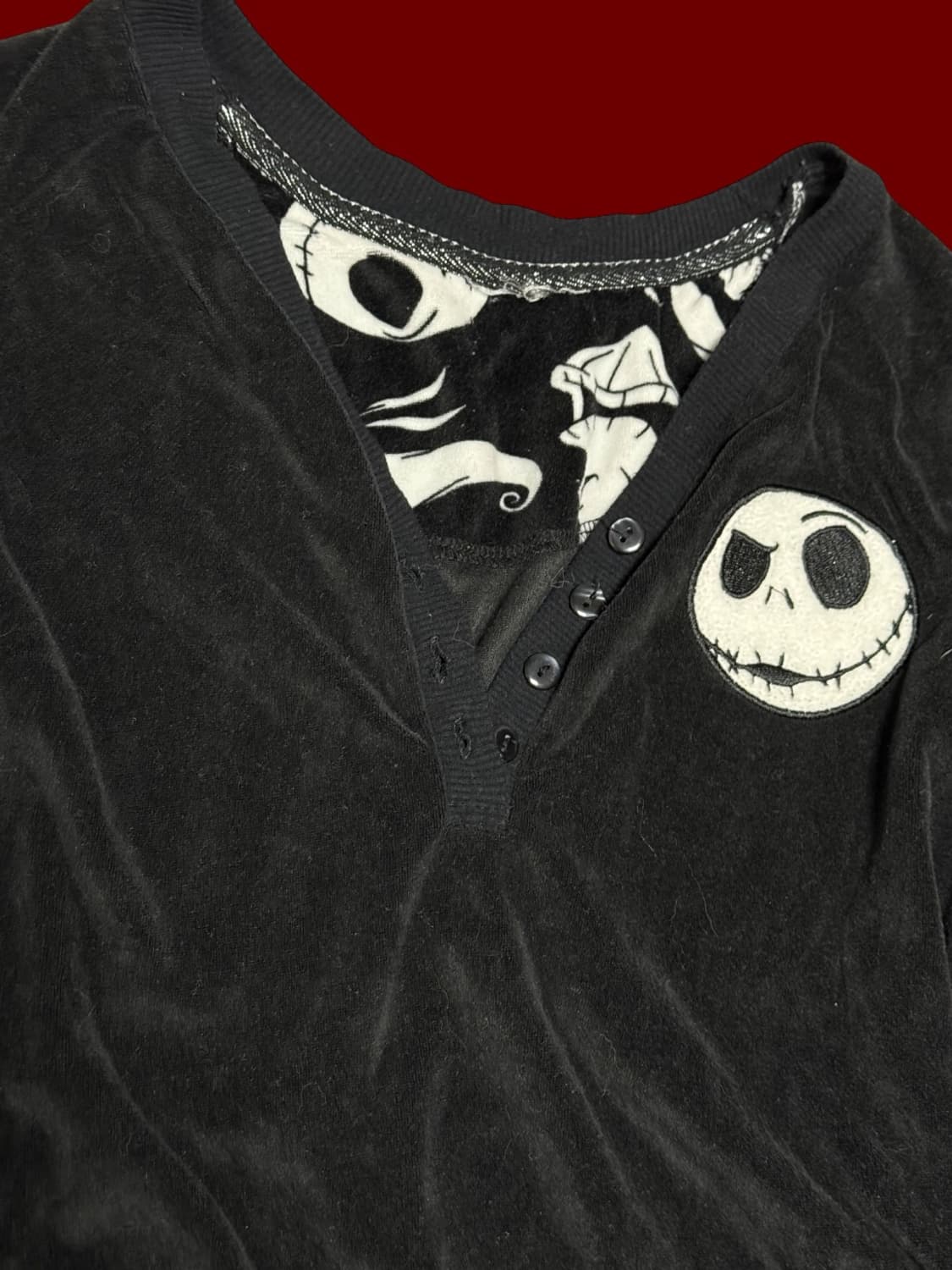 크리스마스의 악몽 벨로아 셔츠 상품이미지2