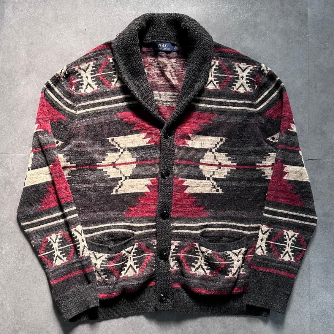 폴로 숄카라 치마요 코튼 가디건 (va.91) 상품이미지1