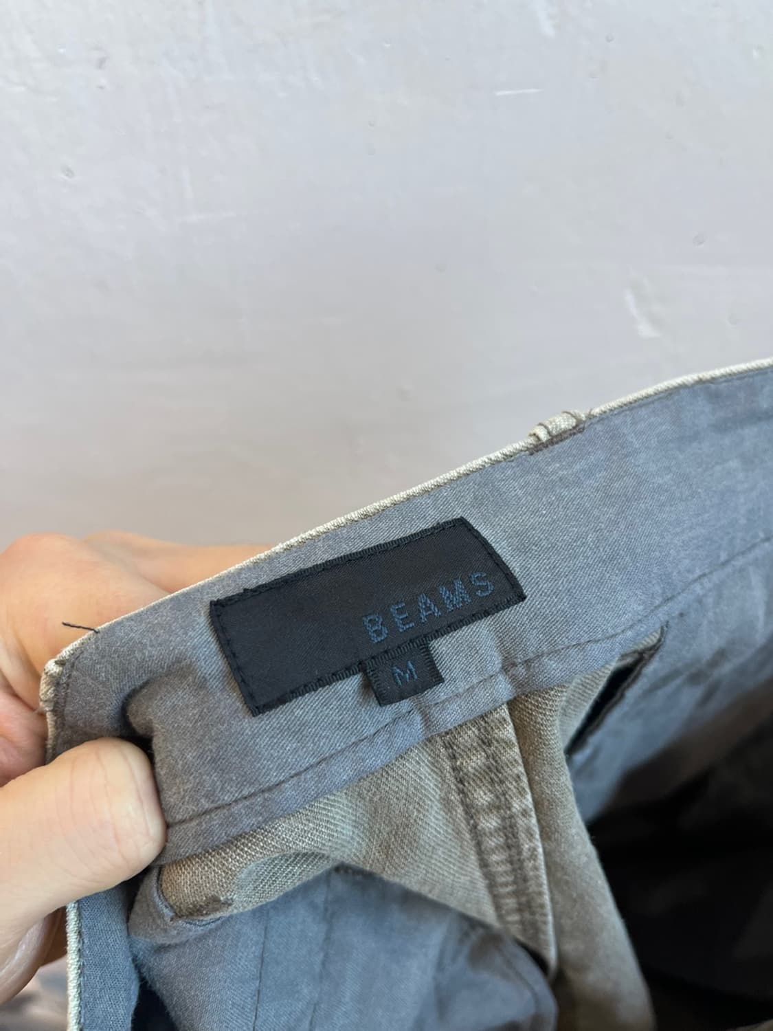 Beams 빔즈 백사틴 팬츠 Made in JAPAN 상품이미지6