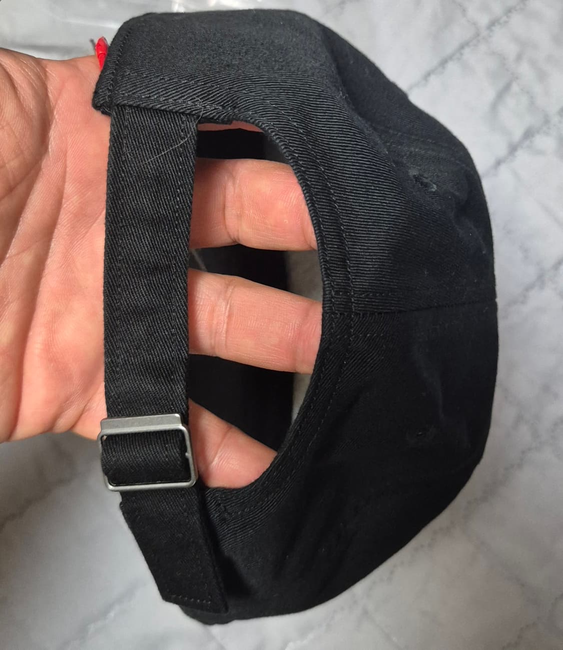 단톤 6패널 볼캡 블랙 새상품 상품이미지7