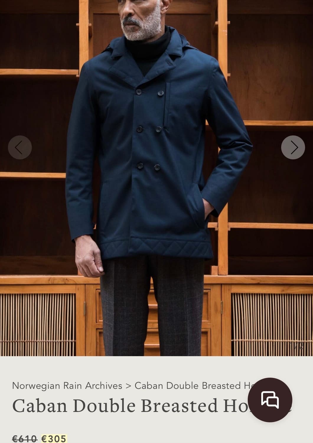 노르웨지안 레인 카반 더블 브레스티드 옴므 자켓 상품이미지6
