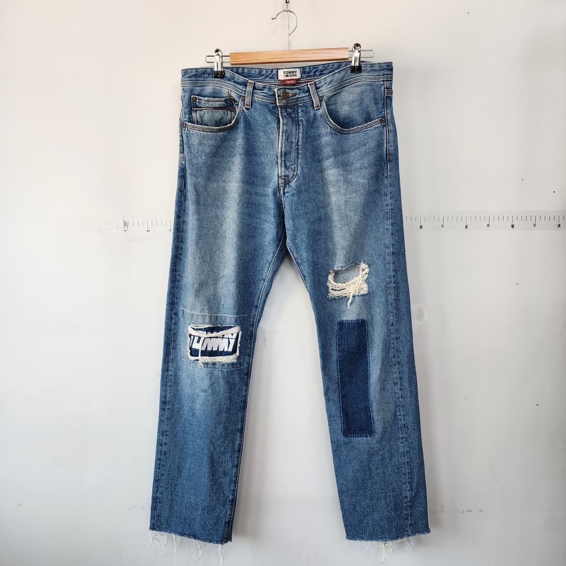  타미진스 청바지 패치 워싱 상품이미지1