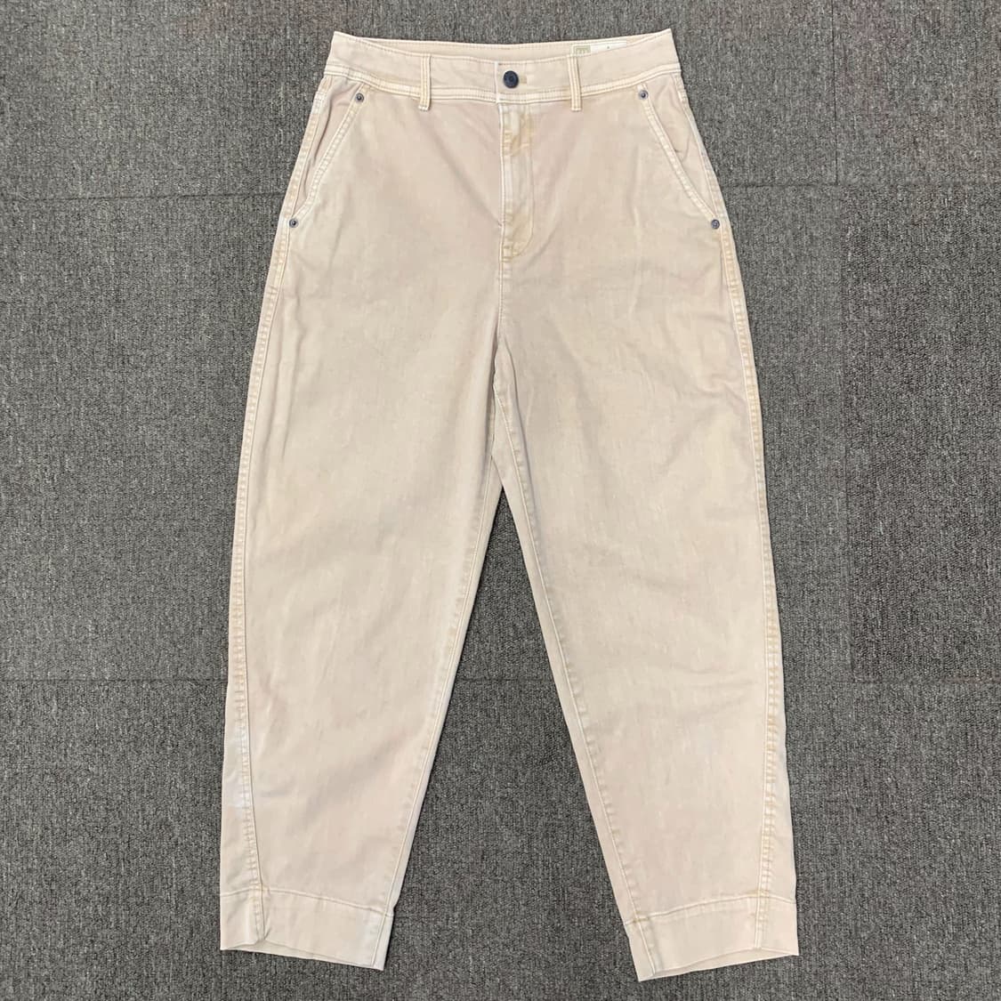 [28] GAP 배럴 카키 하이라이즈 가먼트다잉 코튼팬츠 상품이미지3
