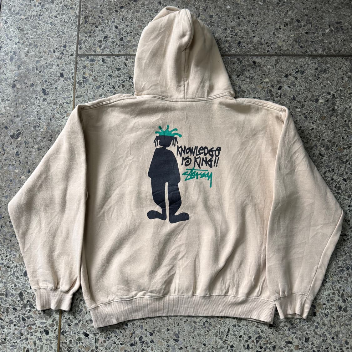 [L] 90s Stussy Knowledge Is King 후드티 상품이미지2