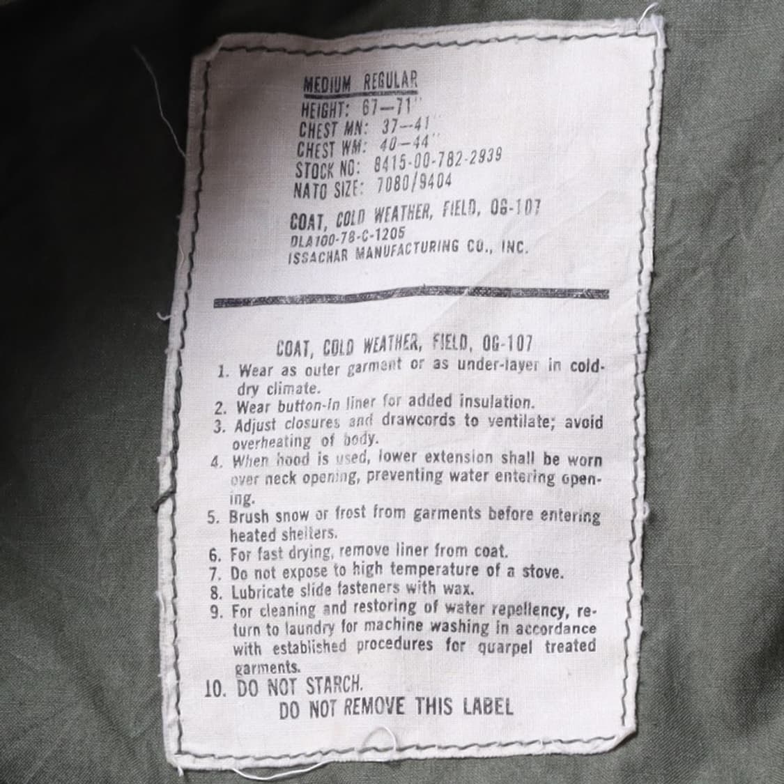 US Army Original M-65 Field Jacket 
 상품이미지8