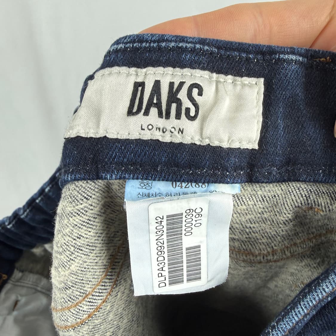 (88) 닥스 크롭 밴딩 와이드 중청 데님 팬츠 상품이미지5