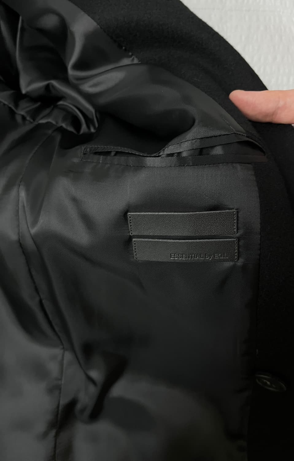 EQL 포켓 더블 브레스티드 코트 블랙(XL) 상품이미지4