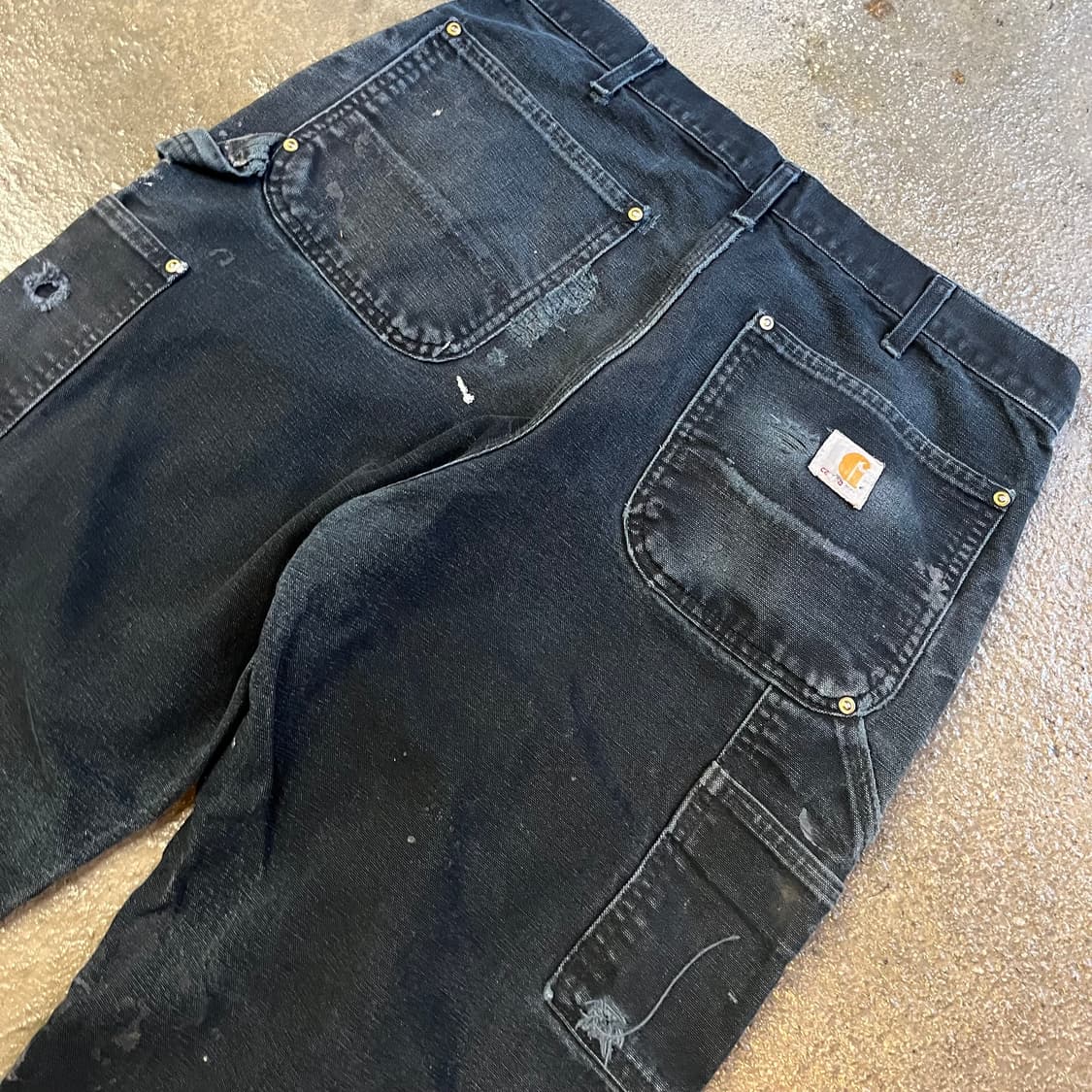 Carhartt 블랙 더블니 팬츠 (32-33“) 상품이미지5