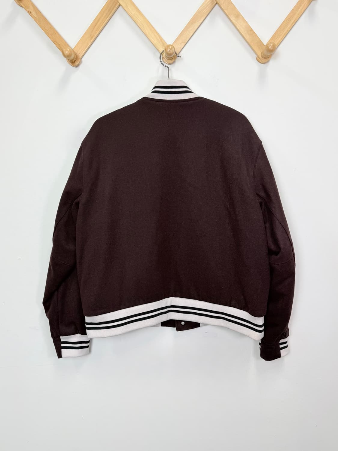 나이키 NSW 어센틱 바시티 자켓 브라운 바살트 상품이미지3