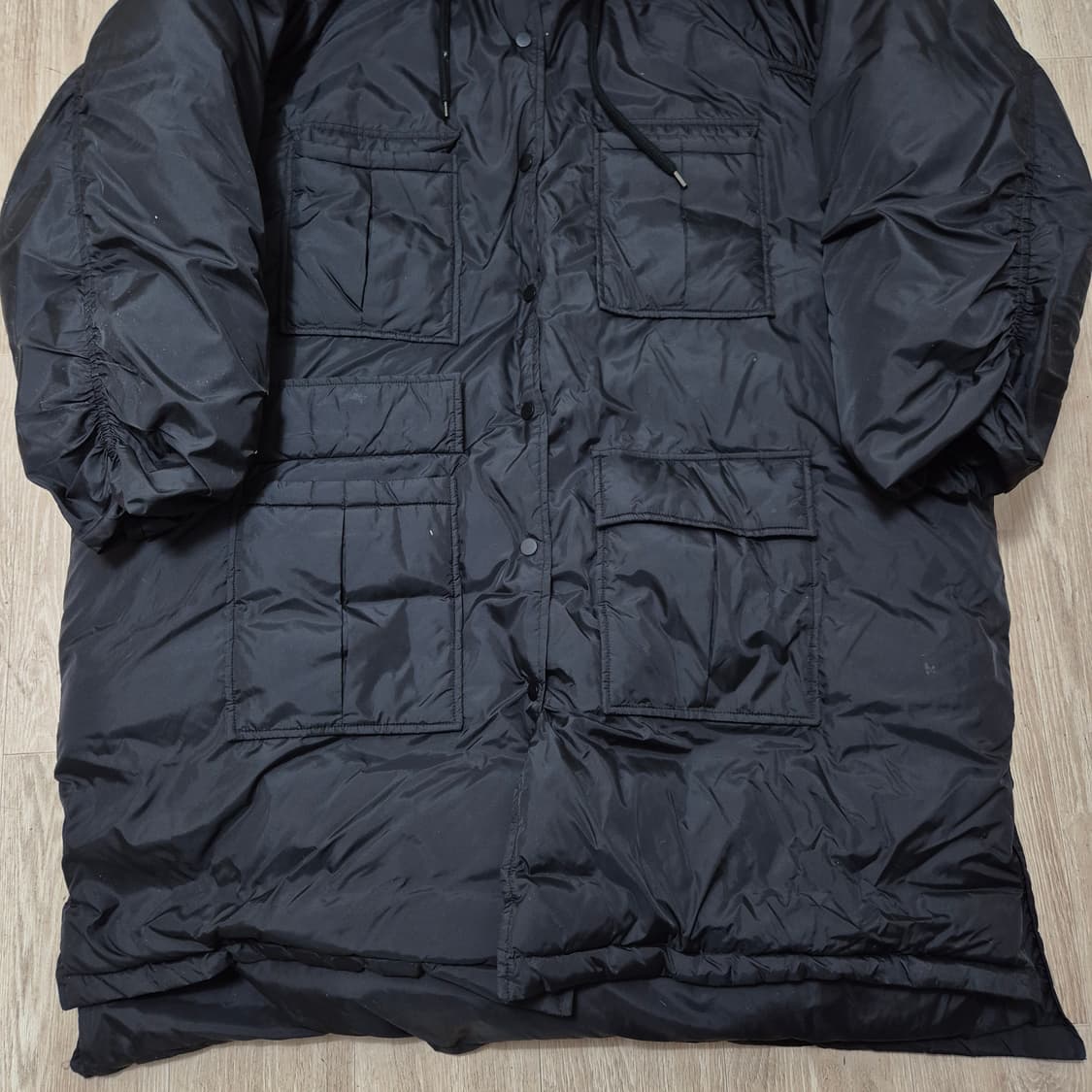 X2 서울 컬렉션 남궁은빈 오버사이즈 퍼후드 야상 패딩 점퍼 FREE 상품이미지3