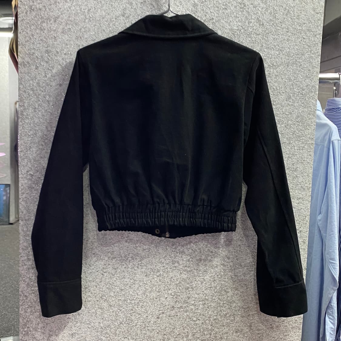 블랙업 미니멀 크롭 스웨이드 자켓 B3784 상품이미지4