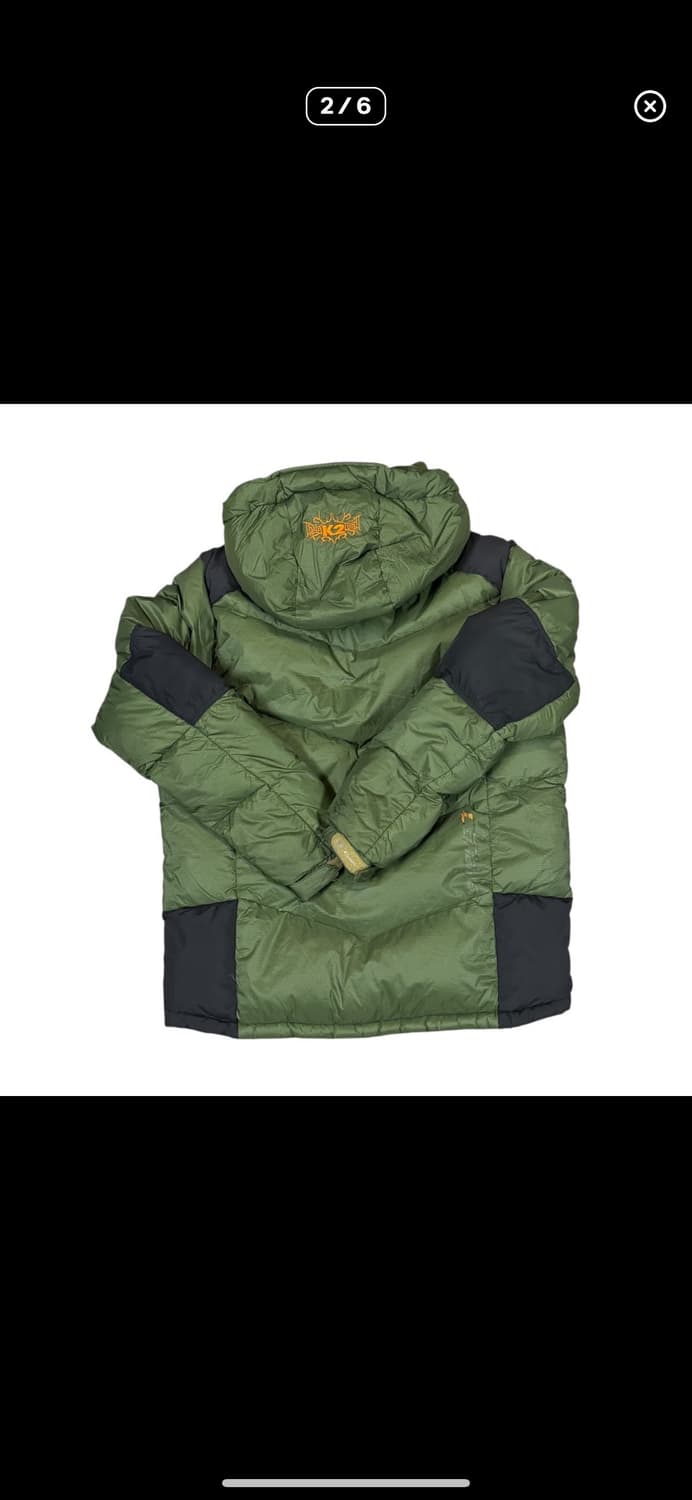  (바배) K2 구스다운 그린 패딩 상품이미지2