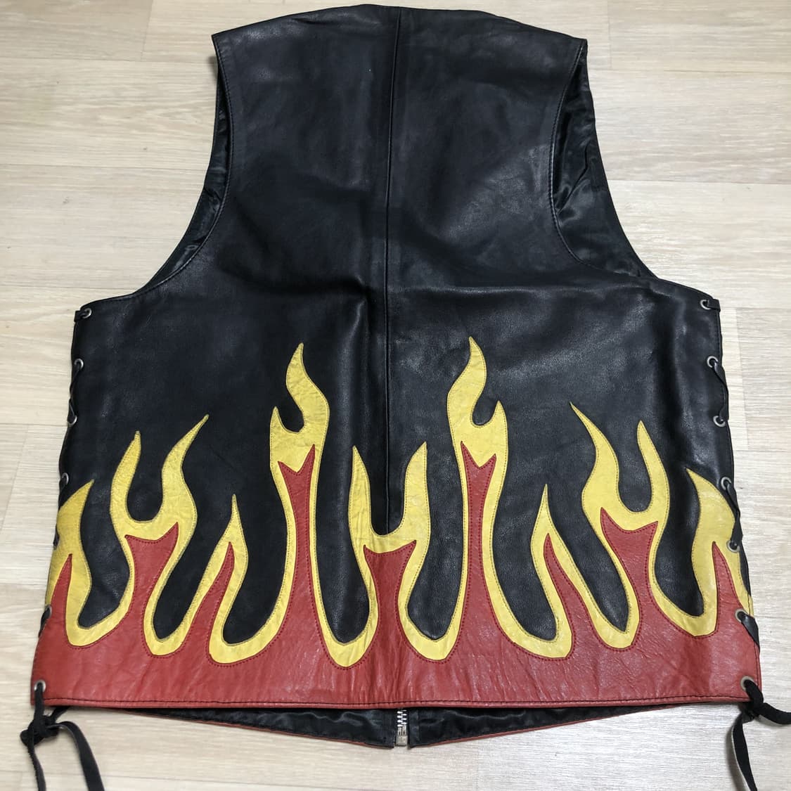 (M) 90's CMC Leather 프레임 소가죽 바이크 모터사이클 베 상품이미지9