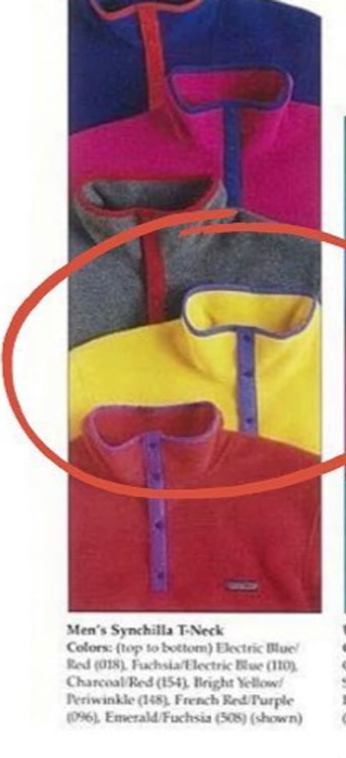 (M/55~)파타고니아 88s Usa 빈티지옐로우 신칠라 상품이미지5