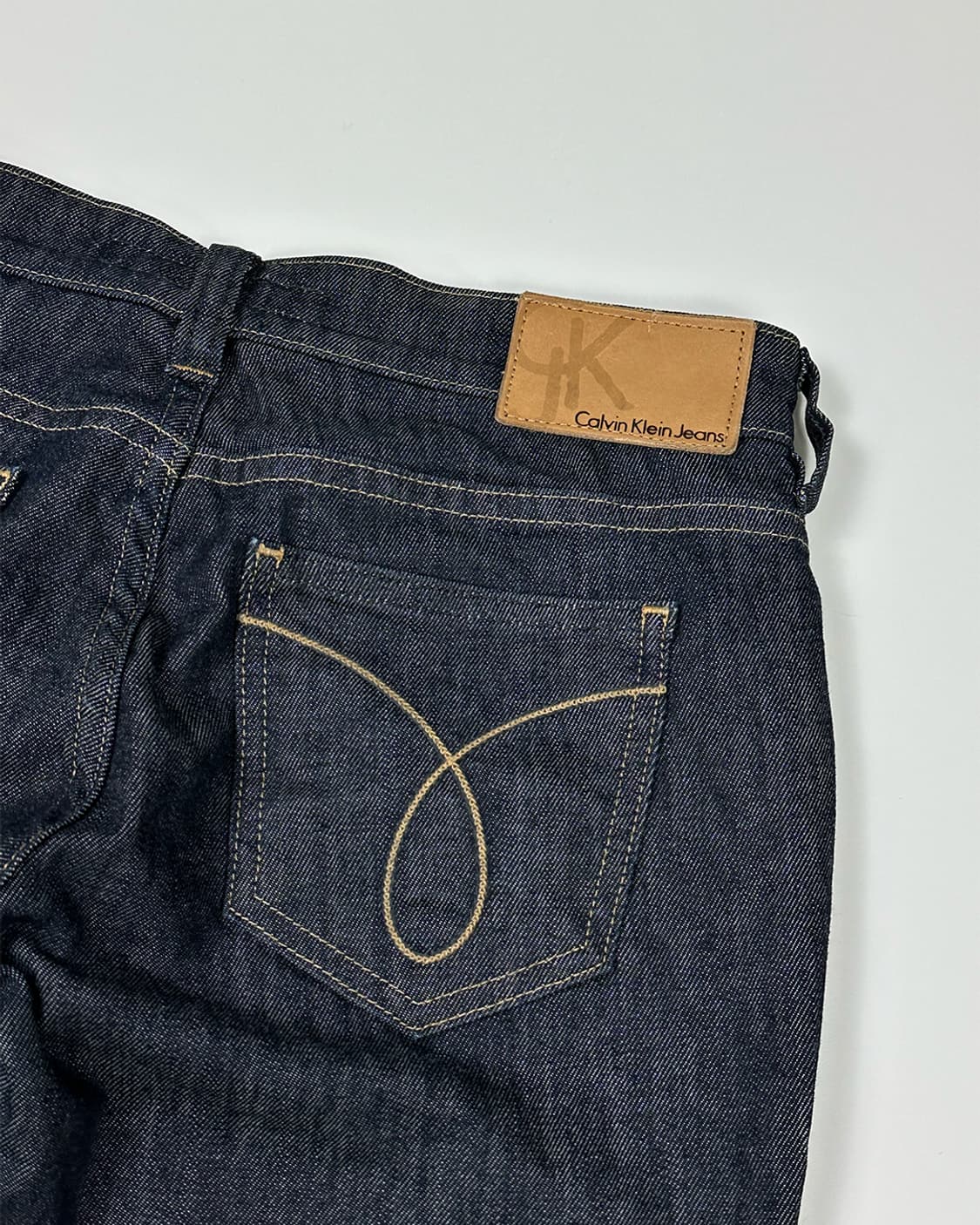 캘빈클라인진스 로우라이즈 스키니 생지 데님 팬츠 상품이미지3
