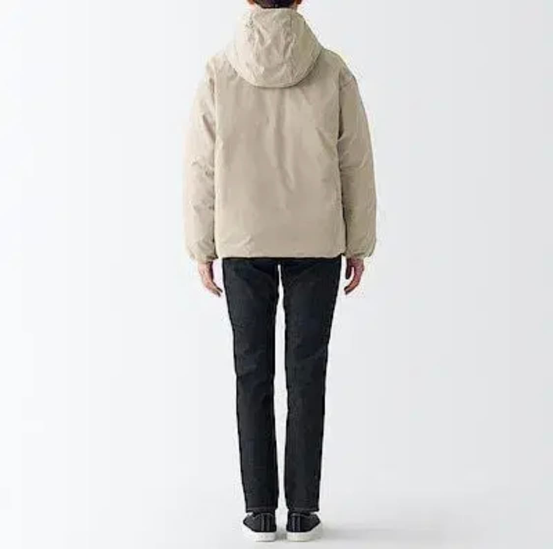 무인양품 발수 다운 재킷 라이트 베이지 XL 상품이미지3