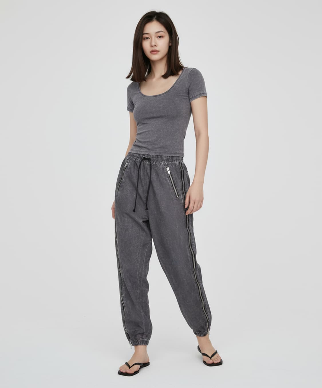 그레일즈(GRAILZ) 사이드 집 트랙 조거팬츠[2] 상품이미지1