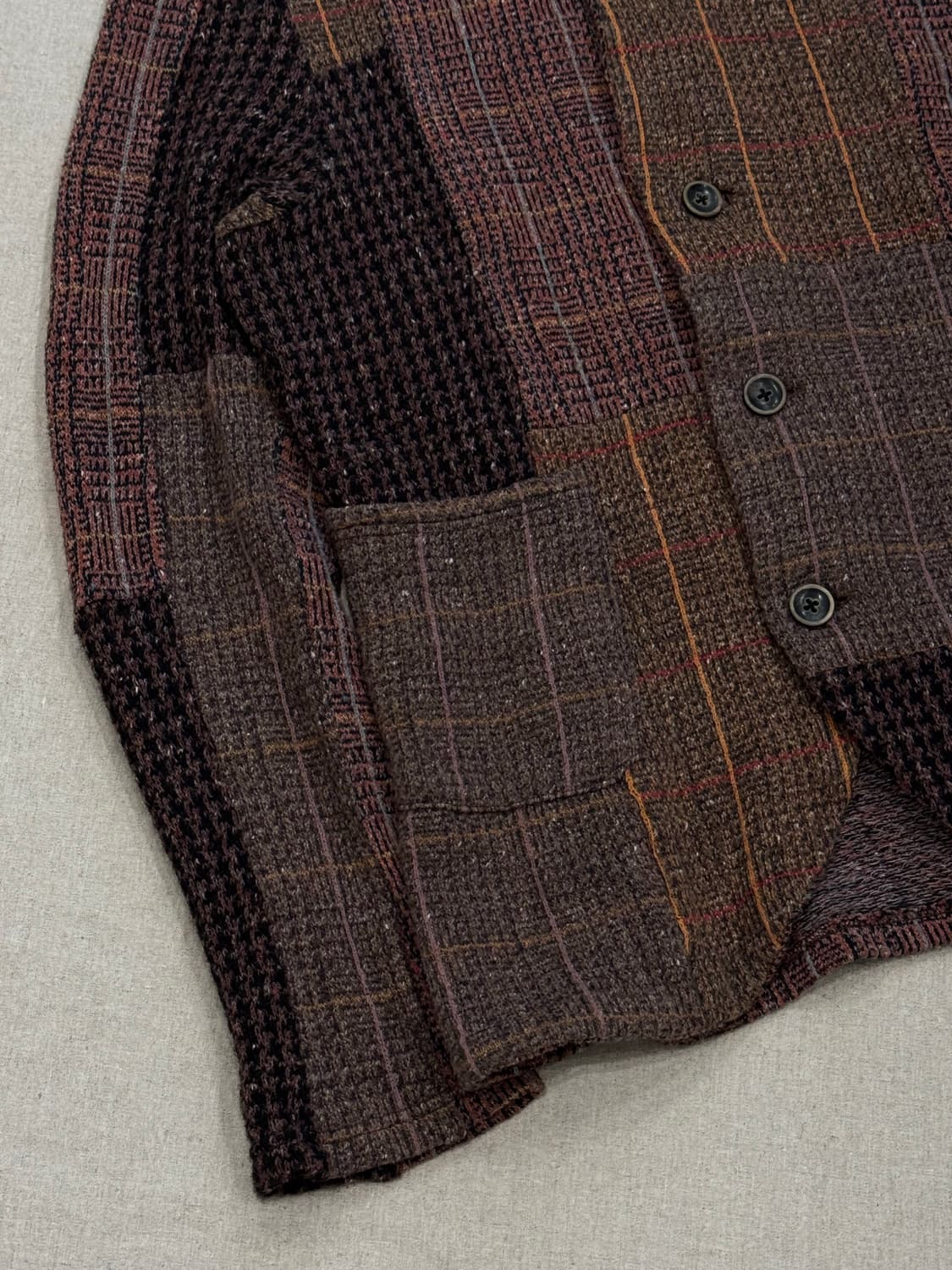 캐피탈 믹스드 패치워크 울 자켓 상품이미지4