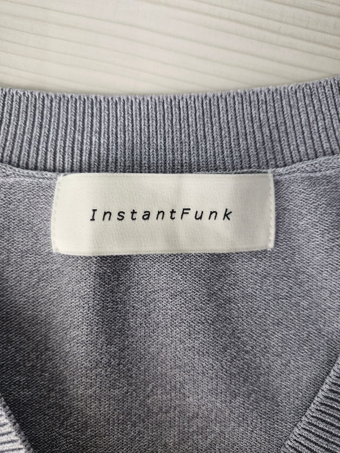 인스턴트펑크 베이직 자수 가디건 그레이 상품이미지6