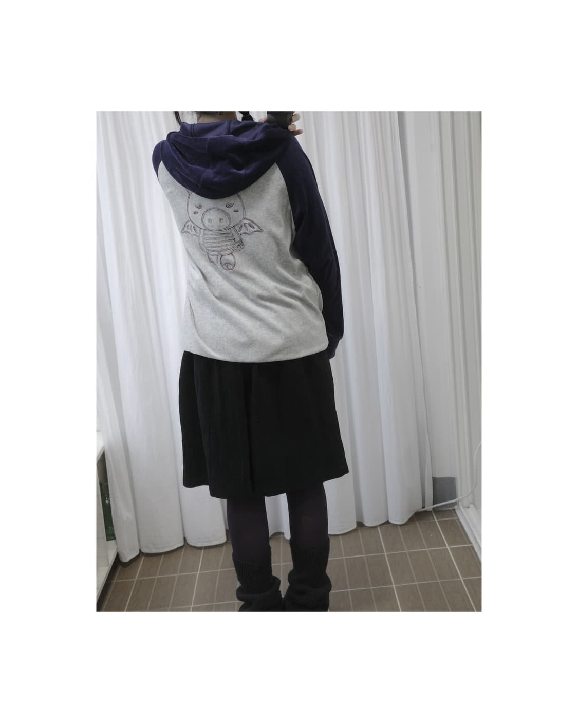 Drug Store Velvet Hood Zip-up  상품이미지5