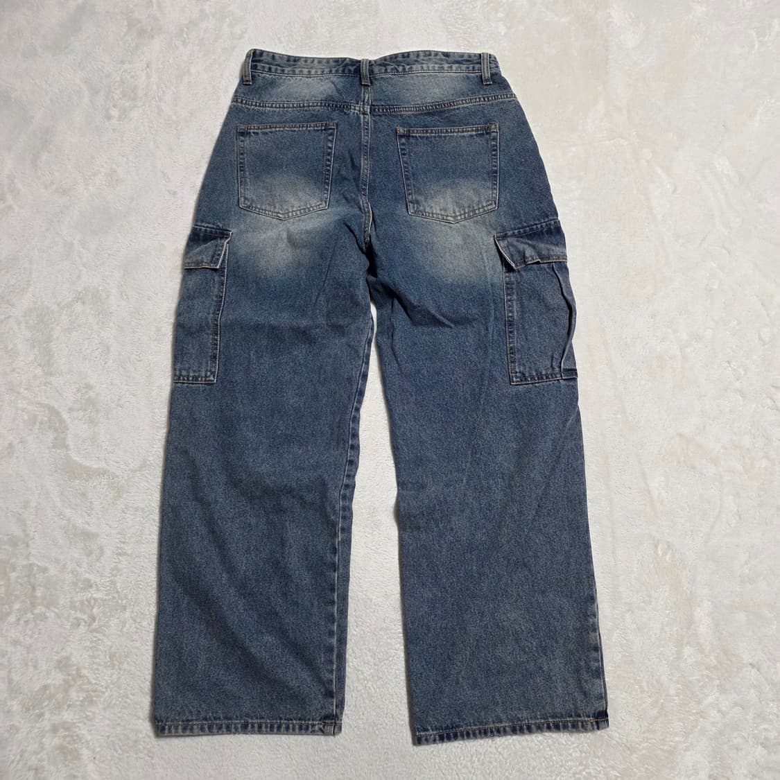 (L)더크로그 워싱 데님 카고 팬츠 상품이미지3