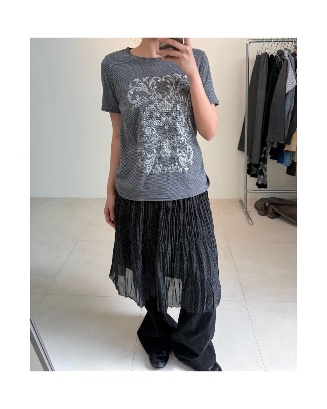 빈티지 스트라이프 반팔티 상품이미지4