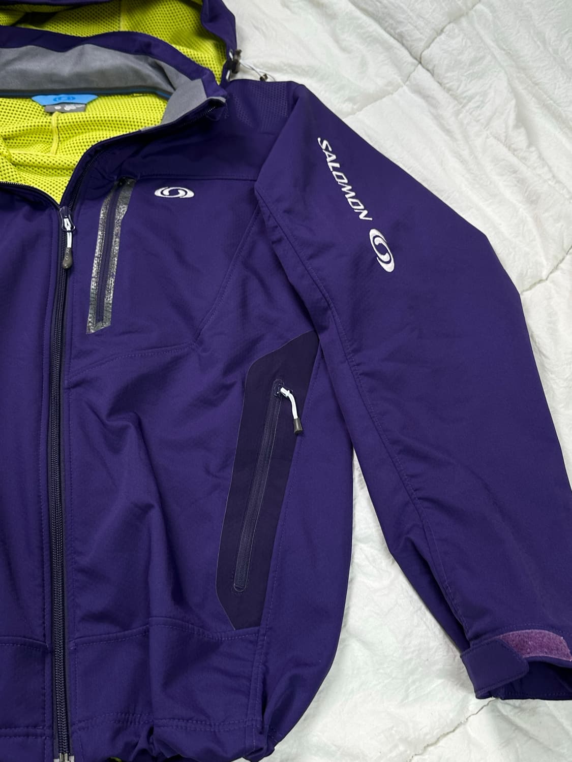 살로몬 태풍로고 바람막이 퍼플 라지 상품이미지8