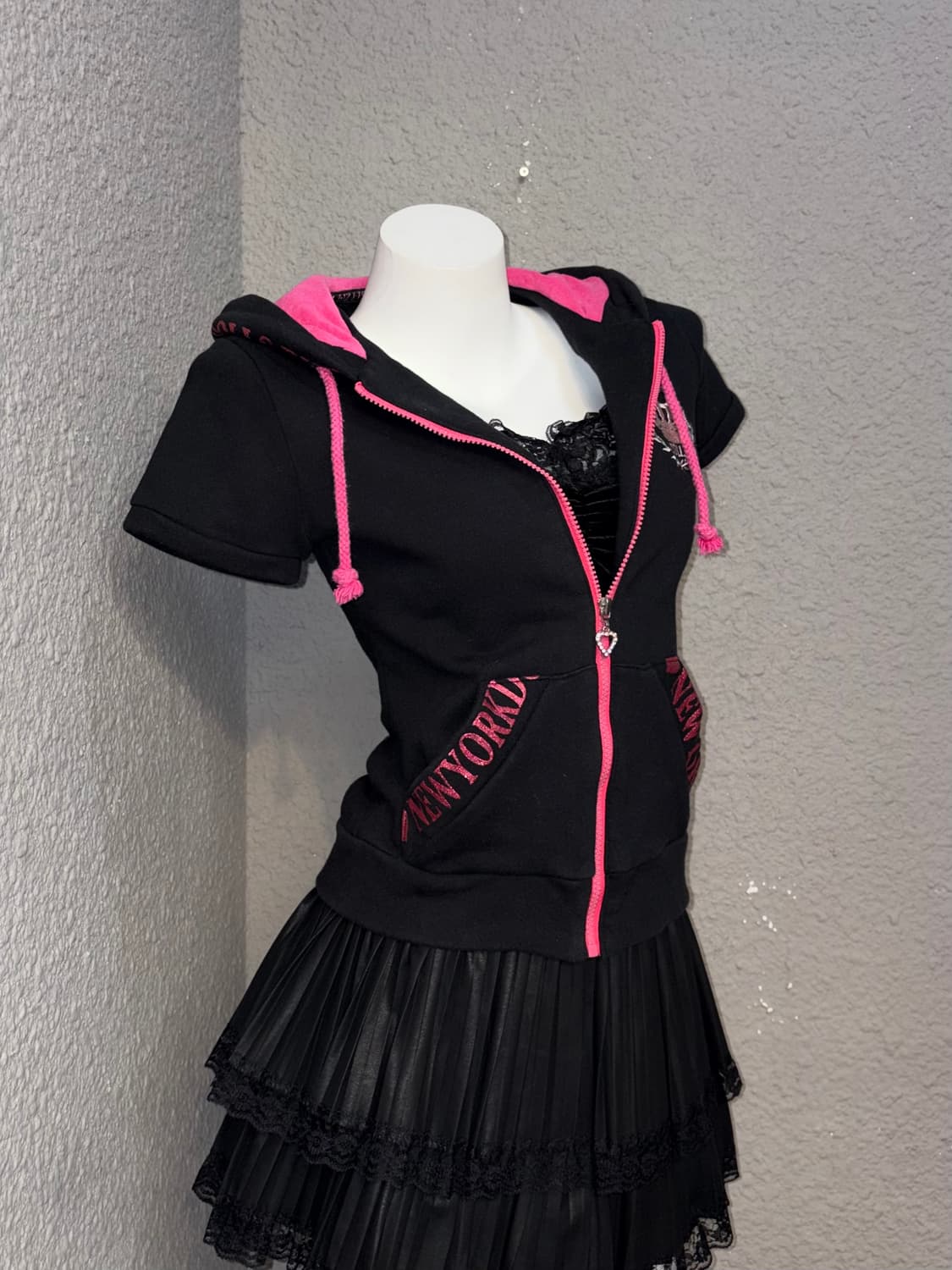 리즈리사 갸루 후드집업 상품이미지2